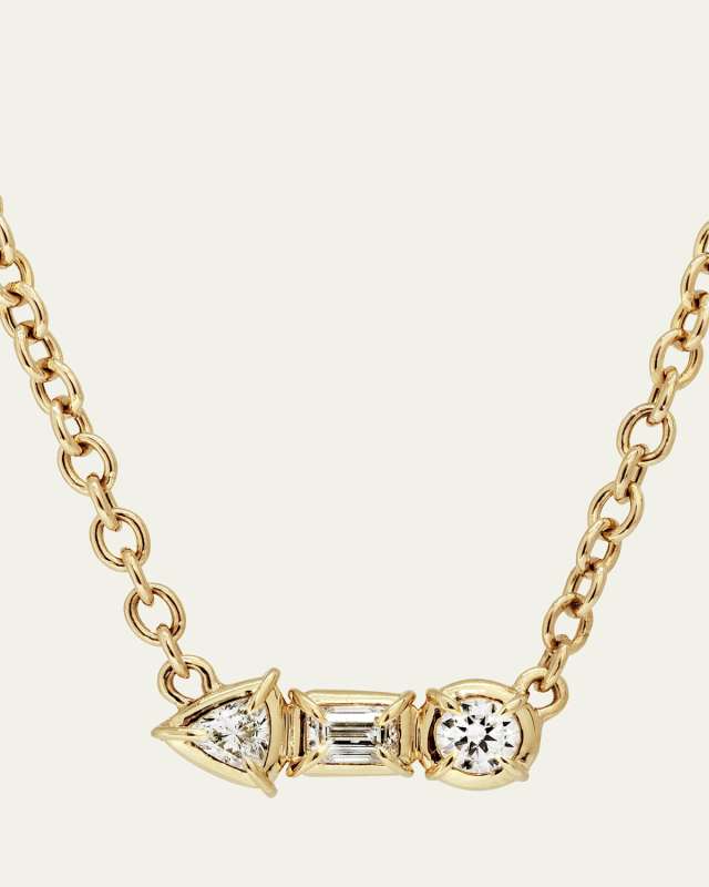 Eternal Trinity Mini Triple Stone Necklace